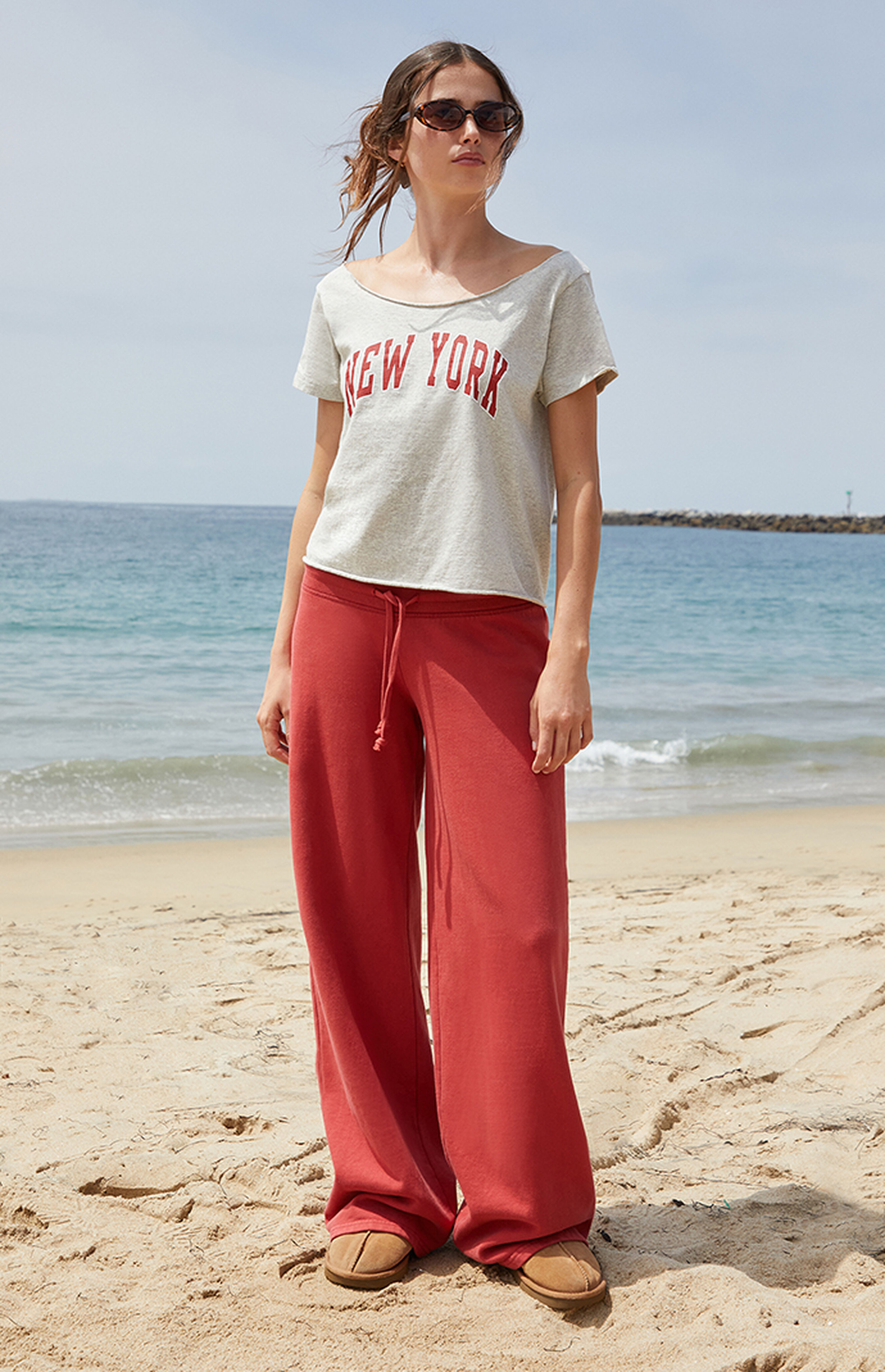 John Galt Red Hilary Soft Baggy Sweatpants | PacSun