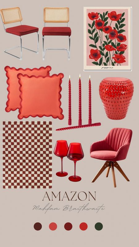 Amazon Red Home Decor ❤️ #reddecpr #founditonamazon 

#LTKhome #LTKstyletip #LTKSeasonal