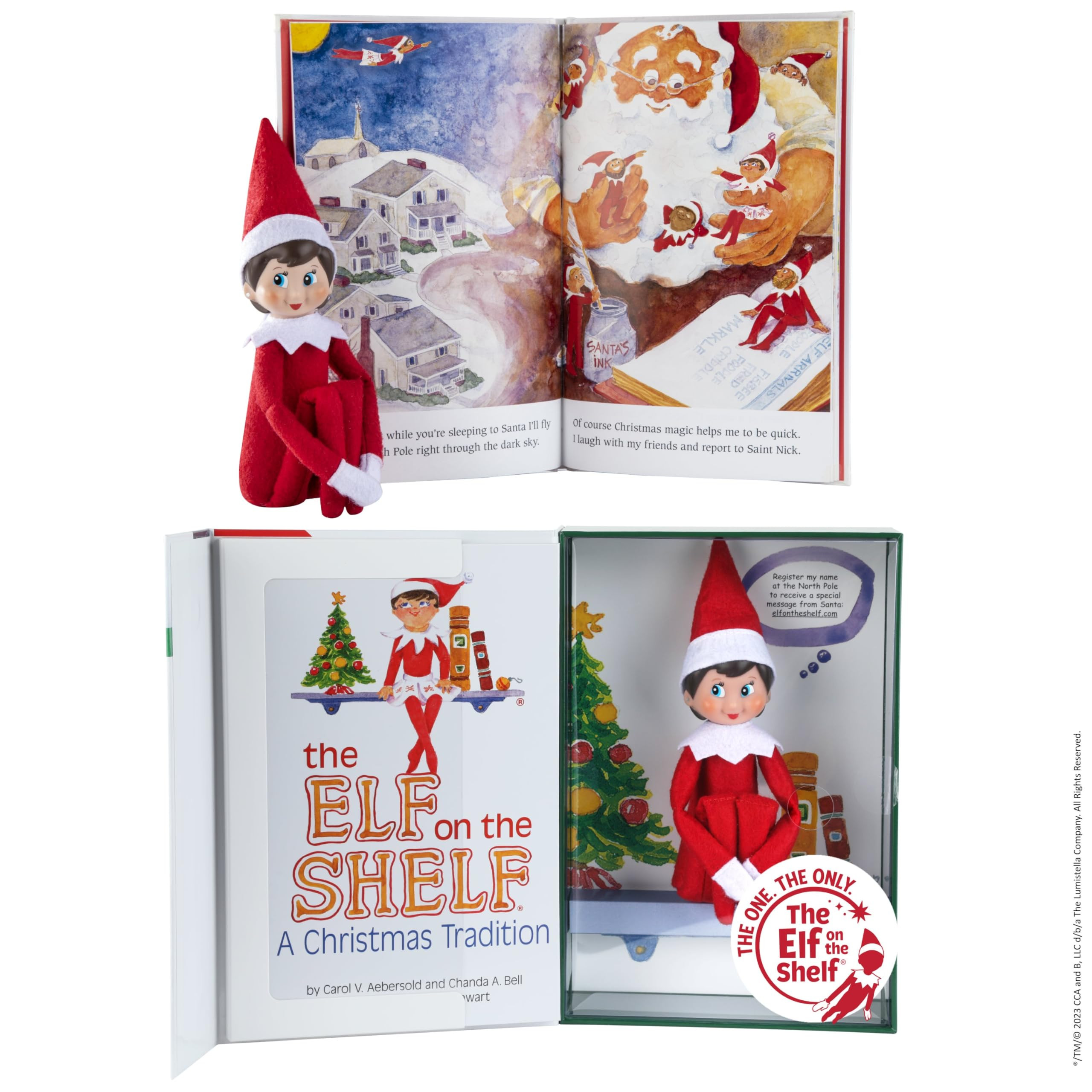 The Elf on the Shelf: A Christmas Tradition - Girl Scout Elf with Blue Eyes - Includes Artfully I... | Amazon (US)