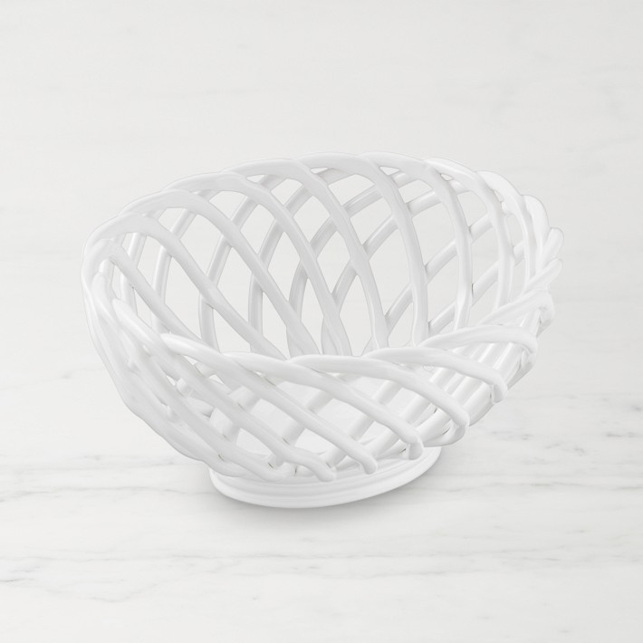 Ceramic Woven Bread Basket | Williams-Sonoma