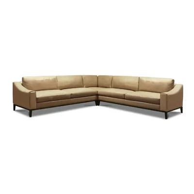 Rodeo 88" Wide Genuine Leather Symmetrical Corner Sectional | Perigold