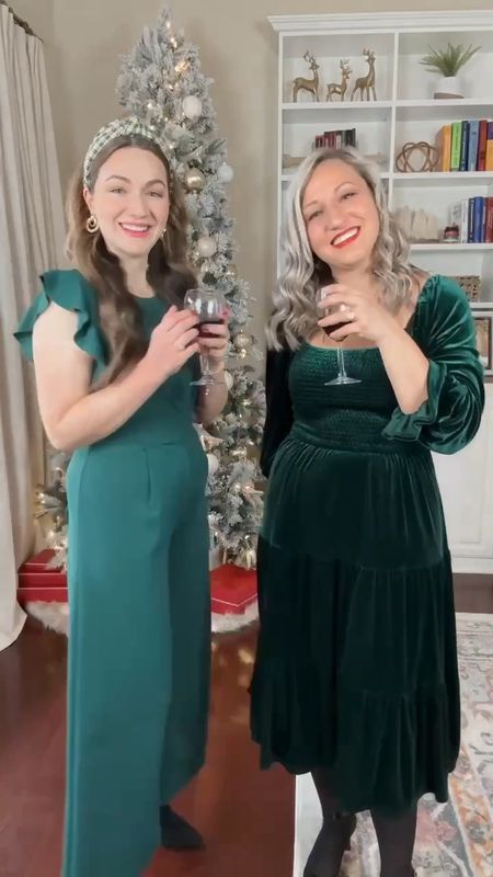 Holiday Party Outfit inspo from Amazon Fashion 🎄🎁 Fit TTS, petite friendly. We are 5’7 and sized up in almost all these holiday outfits. 

#LTKHoliday #LTKCyberWeek #LTKVideo