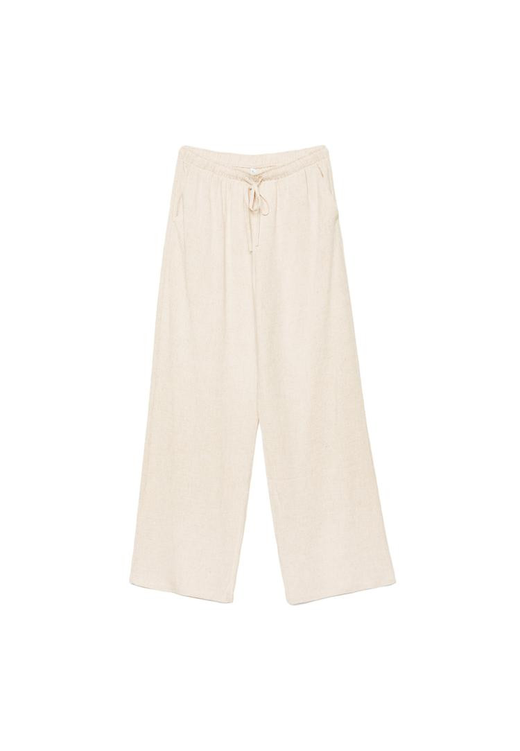Fließende Hose mit Leinen | Stradivarius DE