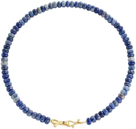 Handmade Natural Colorful Gemstone Beaded Necklace for Women | Amazon (US)