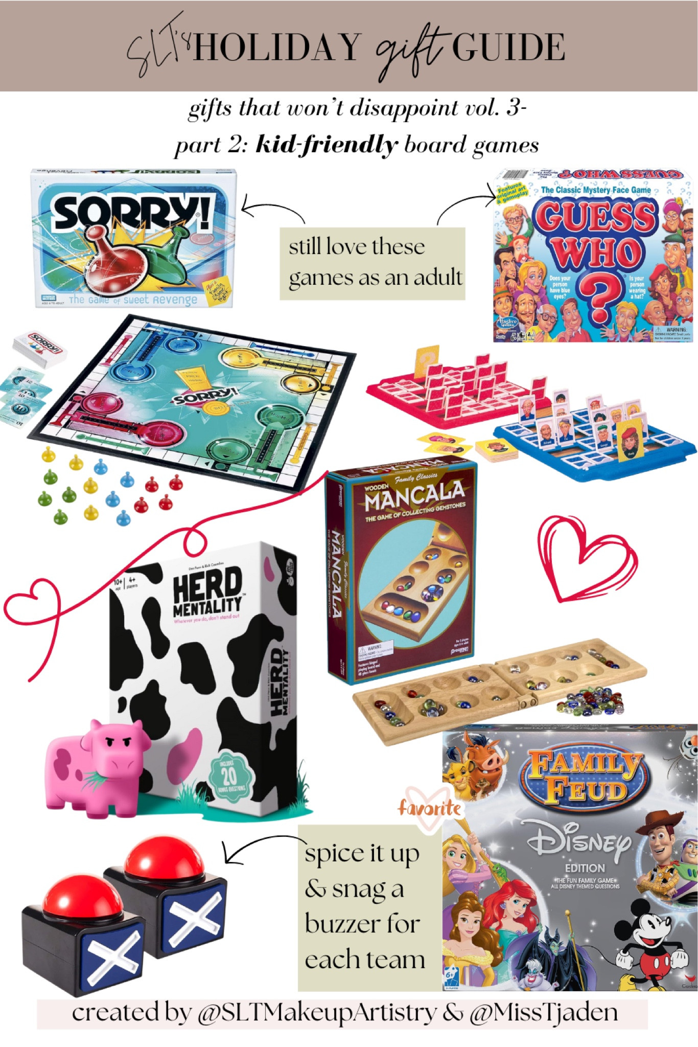 Some oldies and some newbies- all super fun! These are my kid-friendly board game gift ideas. Parents can play with their kids without feeling like the game is targeted toward very young children. Ps- make sure to grab a buzzer set to enhance Family Feud!

#LTKGiftGuide #LTKfamily #LTKHoliday