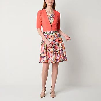 New!Perceptions Petite Floral Lace Jacket Dress | JCPenney