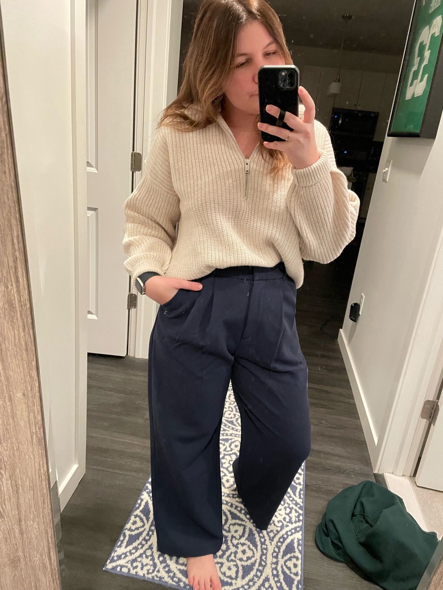 My new favorite work outfit for in-office days 

Size 29S in pants
Size medium in sweater 

#LTKworkwear #LTKfindsunder100 #LTKstyletip