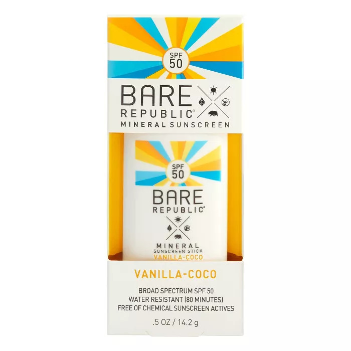 Bare Republic Mineral Sport Sunscreen Stick - SPF 50 - 0.5oz | Target