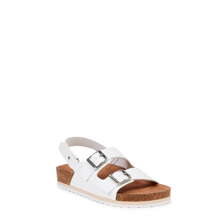 Time and Tru Women's Back Strap Footbed Sandals | Walmart (US)