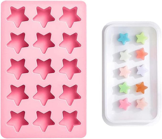 Cute Ice Cube Trays,Star Silicone Ice Trays,Ice Cube Tray (Star) | Star shaped silicone ice cube ... | Amazon (US)