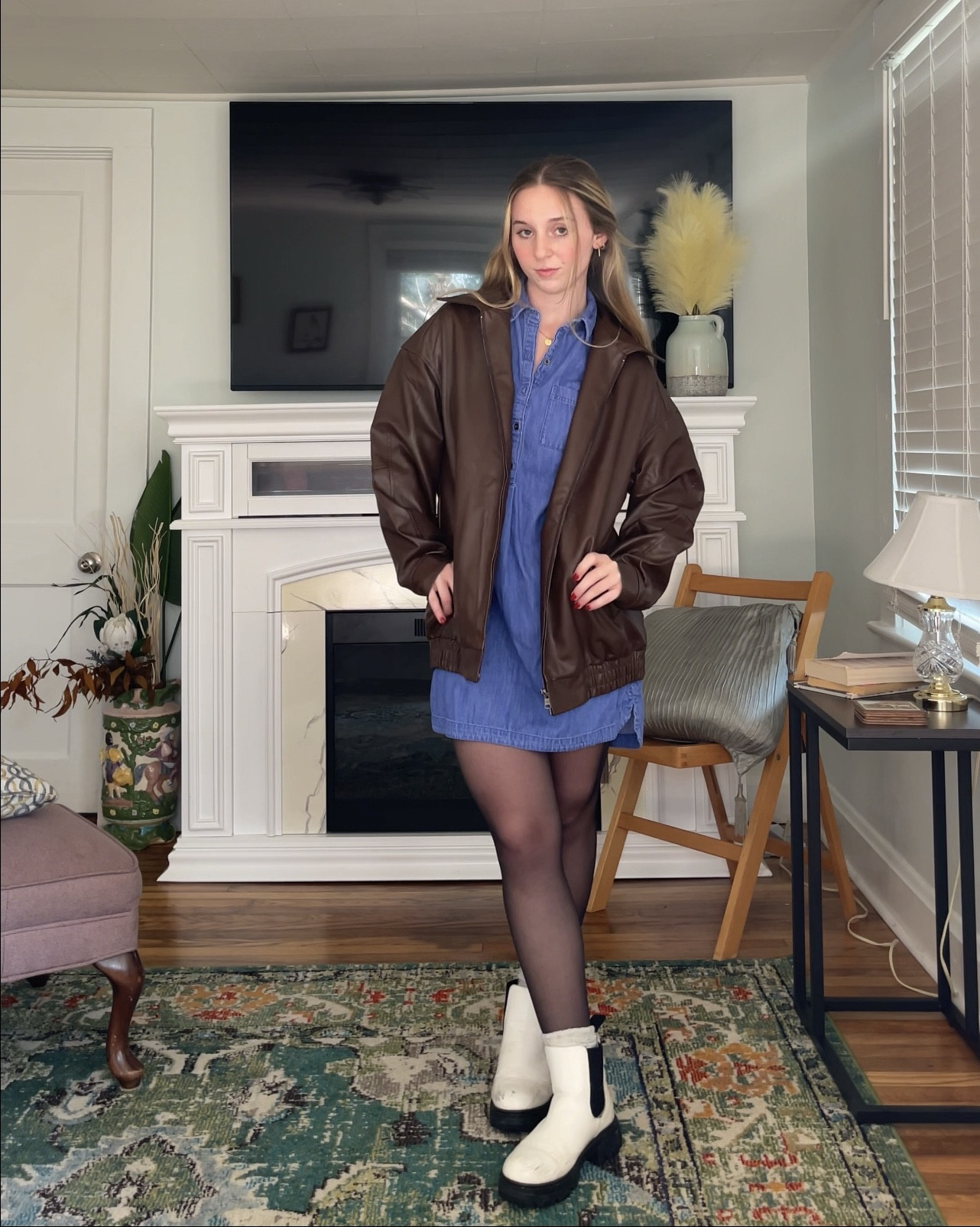 Fall outfit inspo! My dress is from Old Navy but I linked a similar one from Amazon  

#LTKSeasonal #LTKFindsUnder100 #LTKStyleTip
