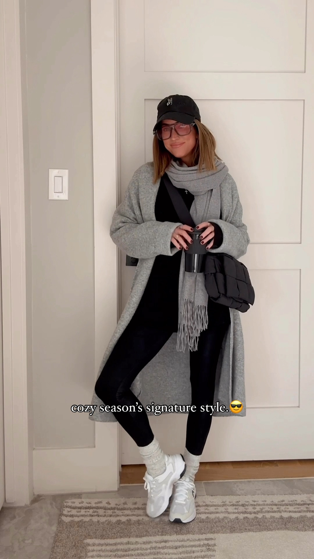 Cozy winter uniform 🖤  I’m wearing a small in this sweater and it’s on sale today! I have it in two colors and LOVE it! I’m wearing a medium in the men’s long sleeve tee!

#LTKStyleTip #LTKFindsUnder100 #LTKFindsUnder50