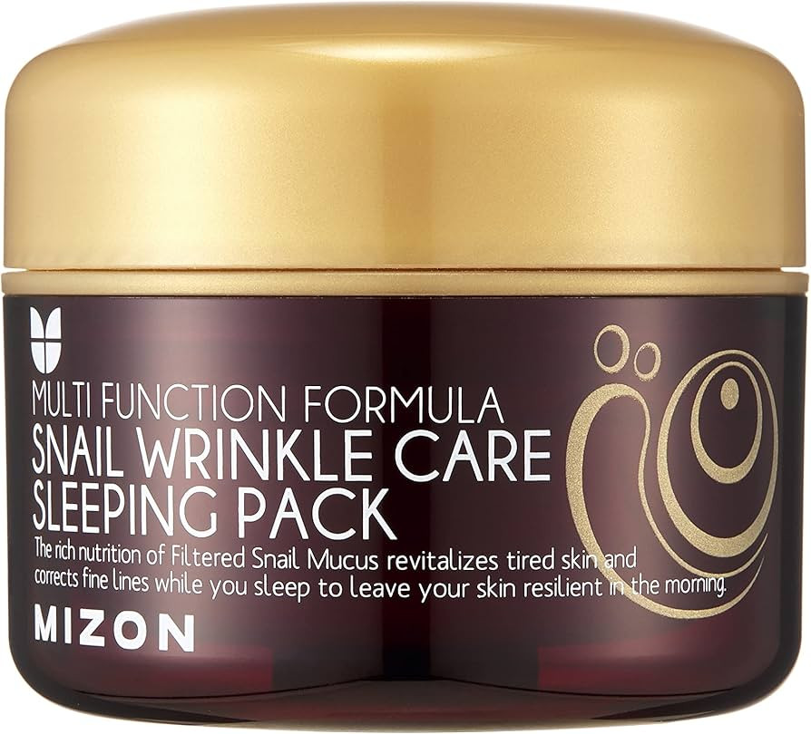 MIZON Snail Line, Snail Wrinkle Care Sleeping Pack, Nourishing mask, Firming mask, for damaged sk... | Amazon (US)