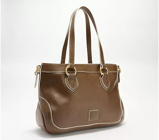 Dooney & Bourke Florentine Leather Shopper Bag | QVC
