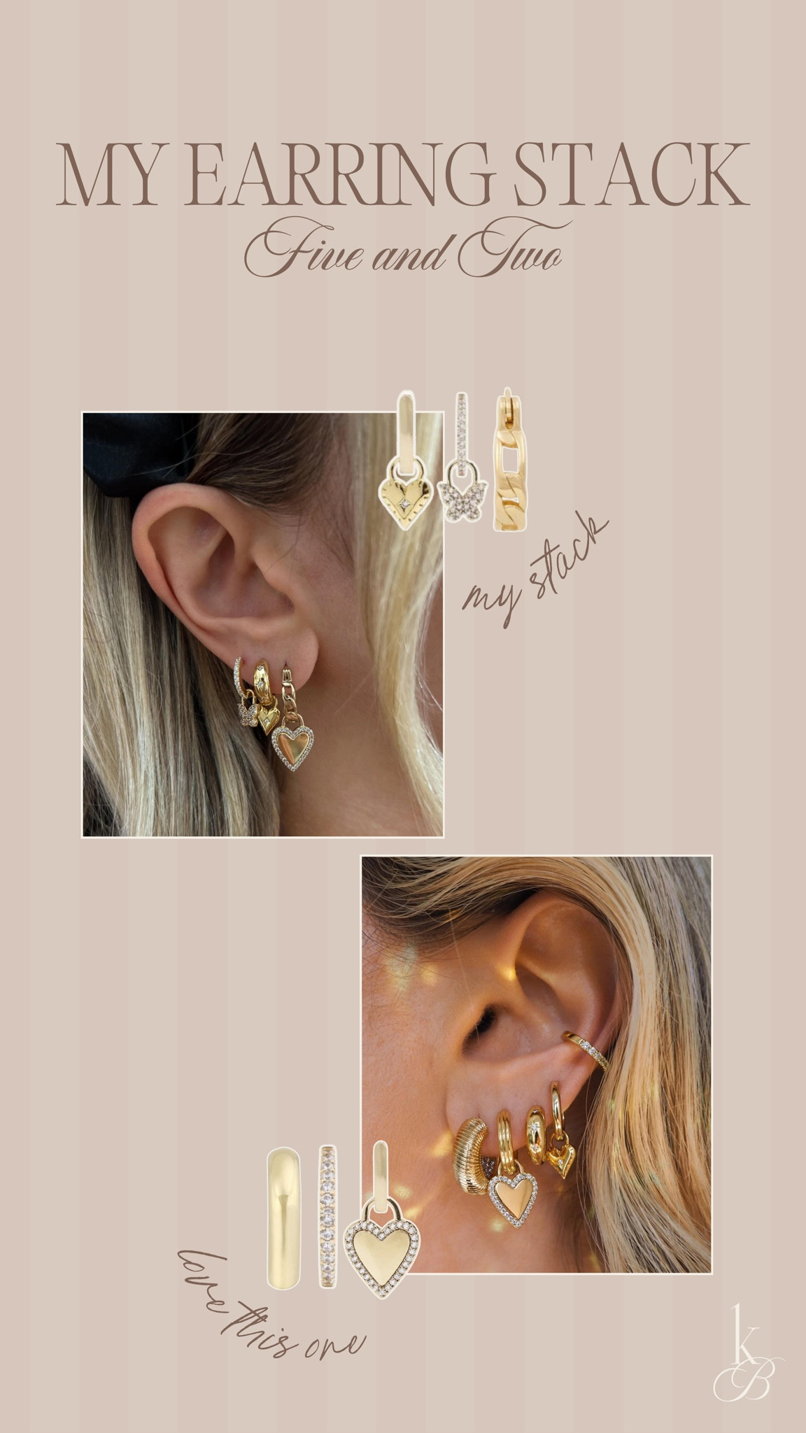 New earrings from Five and Two! Linking all of the earrings that I just got!!! They make such a cute stack🤍✨ #earrings #jewelry  

#LTKStyleTip #LTKBeauty