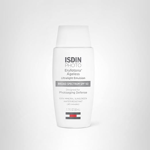 ISDIN Eryfotona Ageless Tinted Mineral Sunscreen SPF 50, Anti-Aging Face Sunscreen with Zinc Oxid... | Amazon (US)