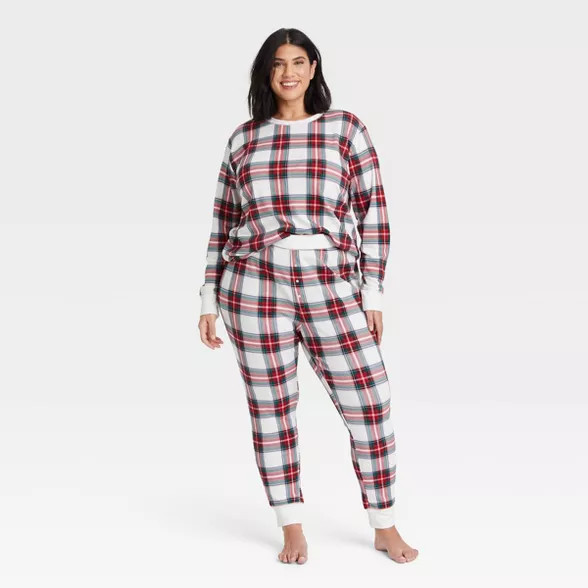 Women's Plus Size Thermal Pajama Set - Stars Above™ | Target