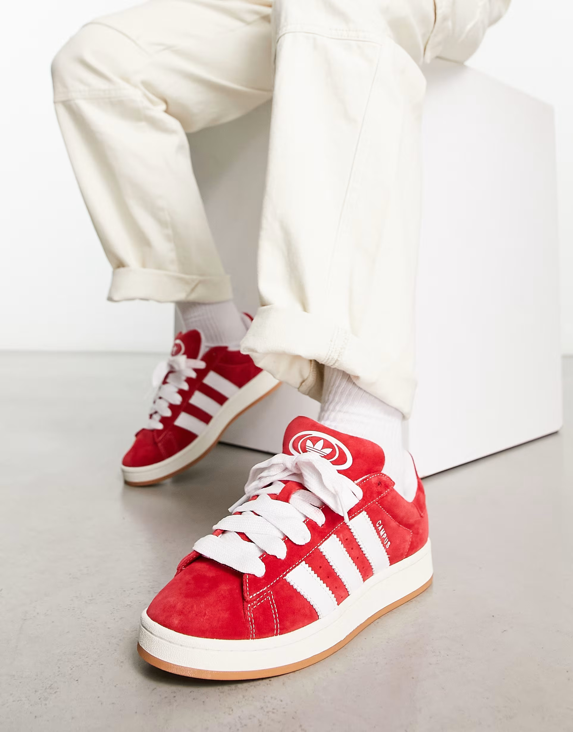 adidas Originals Campus 00s trainers in red | ASOS (Global)