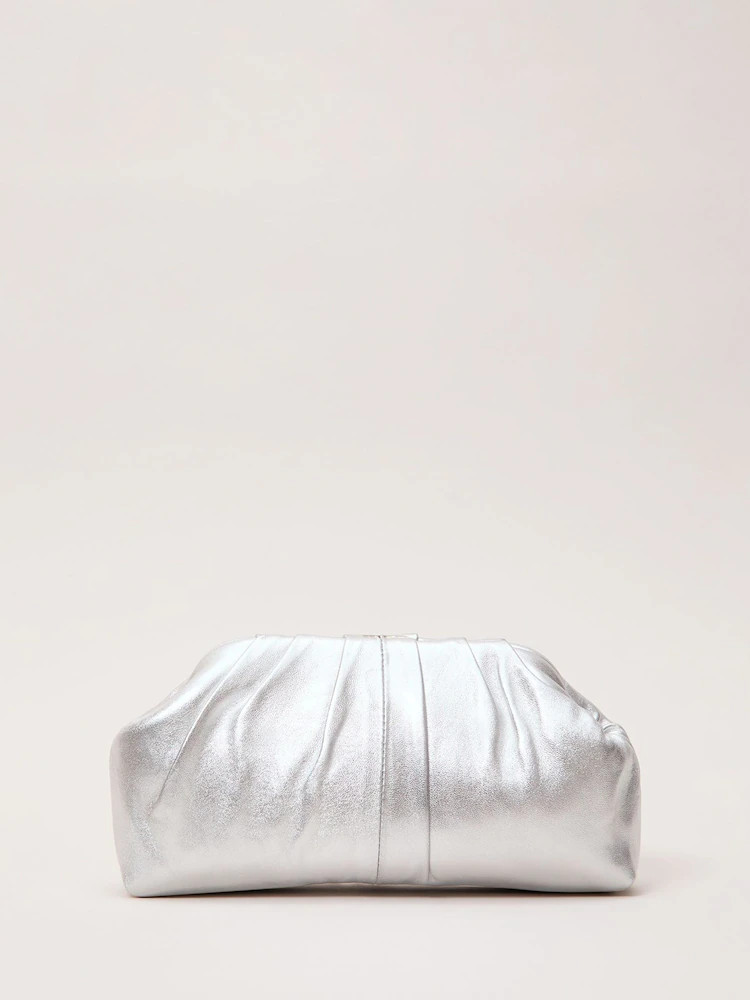 Buy Phase Eight Silver Pouch Clutch Bag from Next Ireland | Next EU