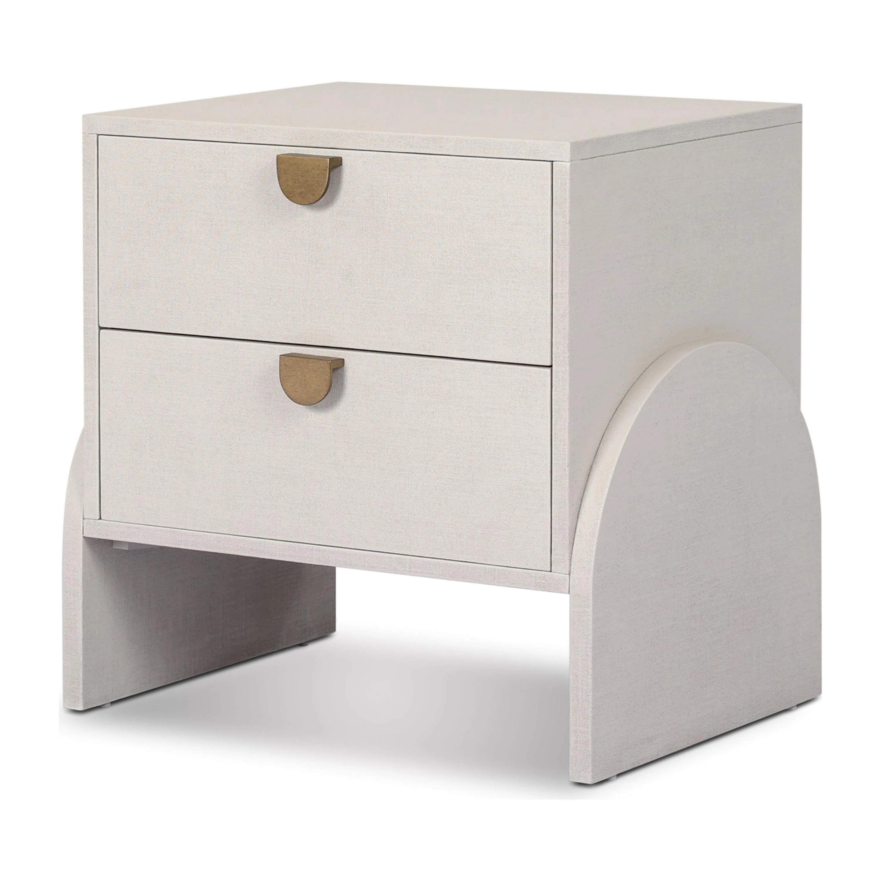Cressida Nightstand-Ivory Painted Linen | Perigold