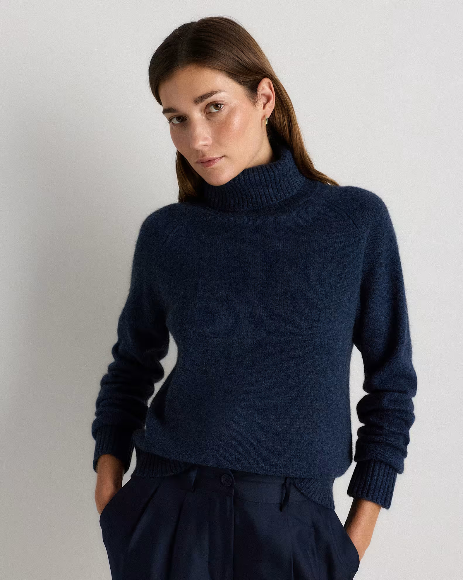 100% Yak Wool Turtleneck Sweater in Starry Night Navy | Quince