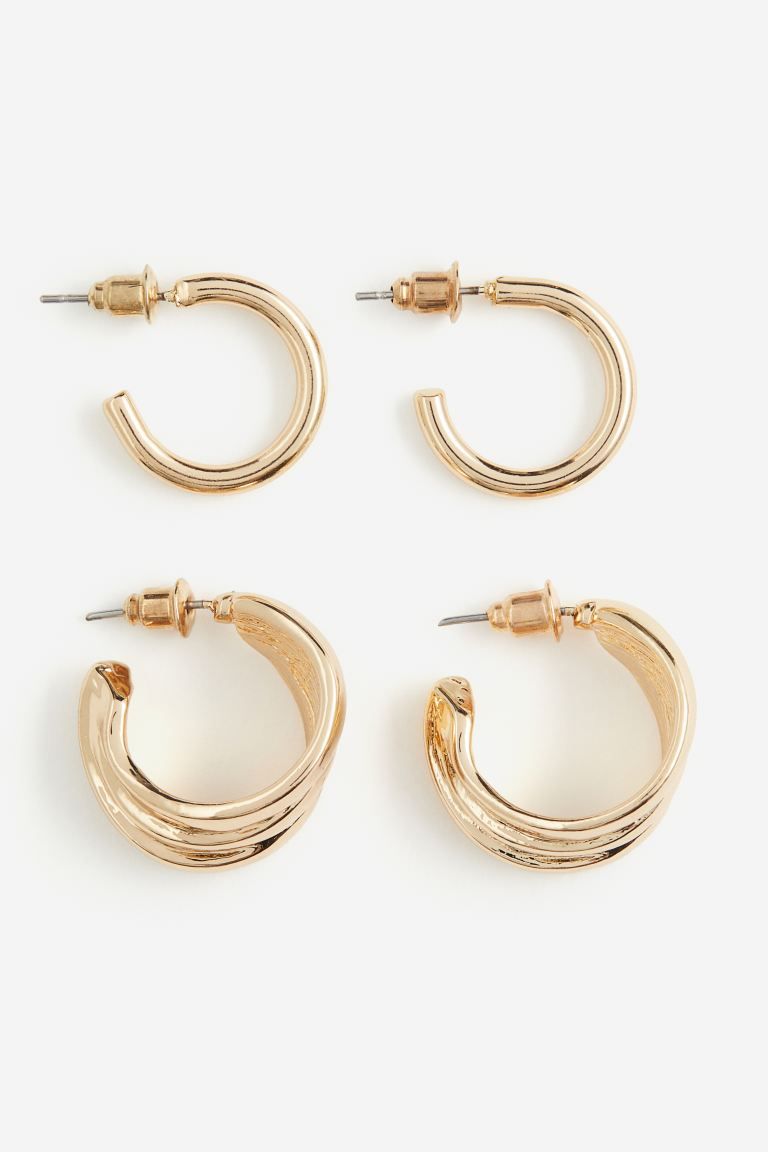 2 pairs hoop earrings | H&M (UK, MY, IN, SG, PH, TW, HK)