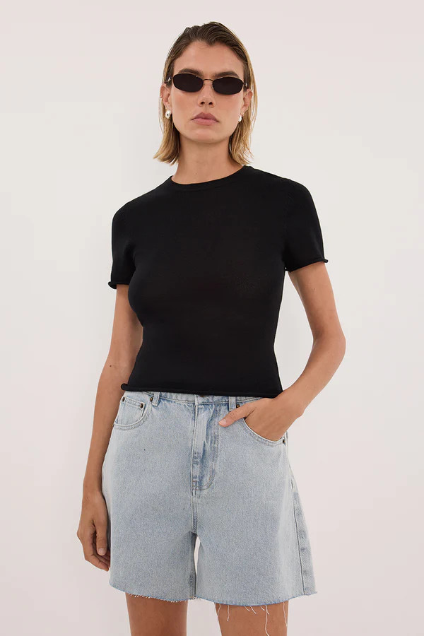 MARLEY LIGHT RINSE DENIM SHORT | DISSH