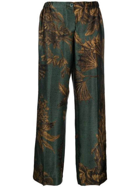 F.R.S For Restless Sleepers floral-print Silk Trousers  - Farfetch | Farfetch Global