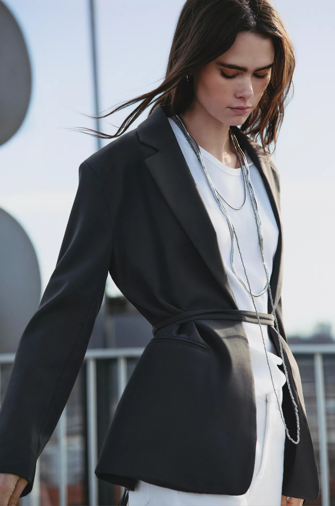 Blazer oversize con cintura da allacciare | PULL and BEAR IT