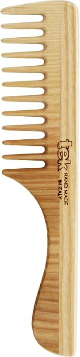TEK | Wooden Hair Comb with Wide Tooth and Natural Ash Wood Handle, Ideal for Gently Detangling N... | Amazon (US)