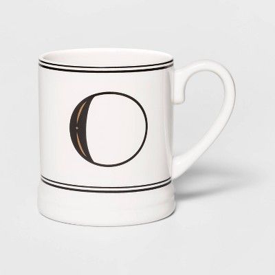 16oz Stoneware Monogram Mug - Threshold™ | Target