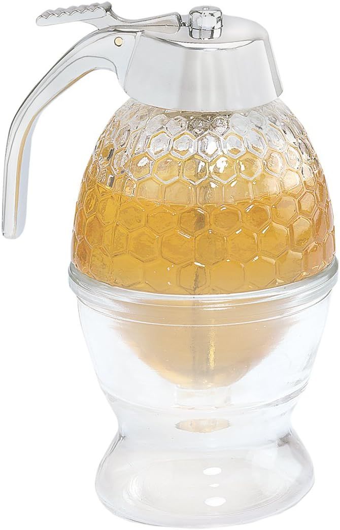 Fox Run Glass Honey and Syrup Dispenser, 1 Count (Pack of 1), Clear | Amazon (US)