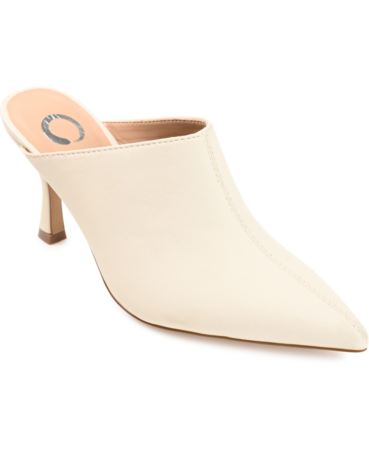 Journee Collection Women's Shiyza Pointed Toe Dress Mules - Nude | Macy's