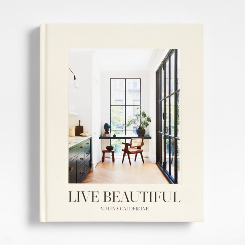 "Live Beautiful" Hardcover Book | Crate & Barrel | Crate & Barrel