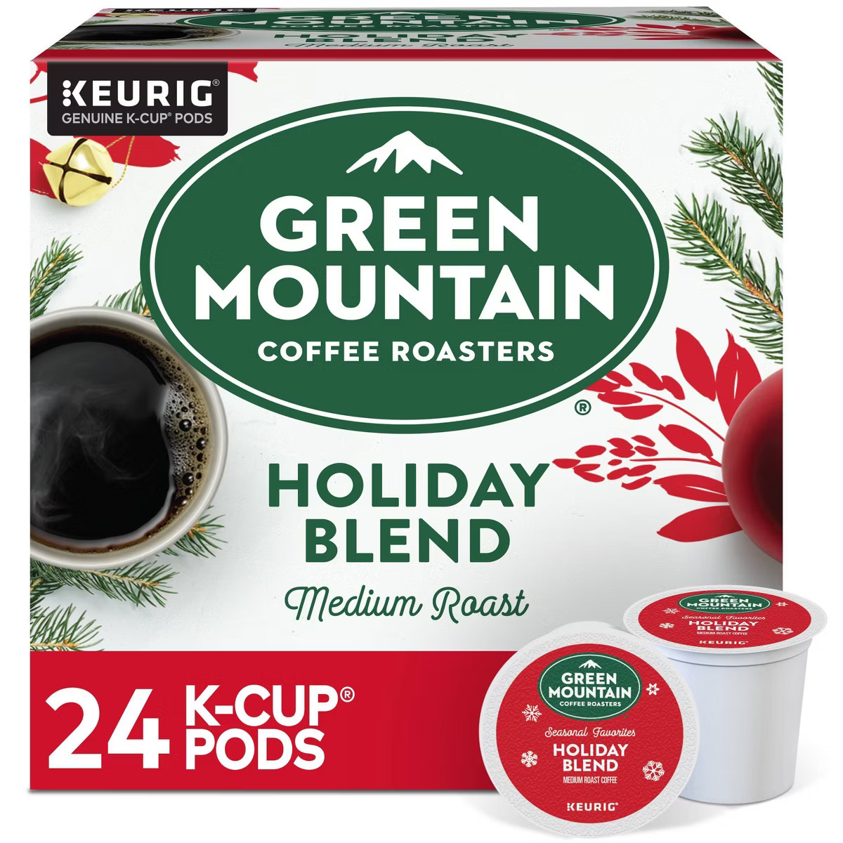 Green Mountain Coffee Holiday Blend Keurig K-Cup Coffee Pods - Medium Roast - 24ct | Target