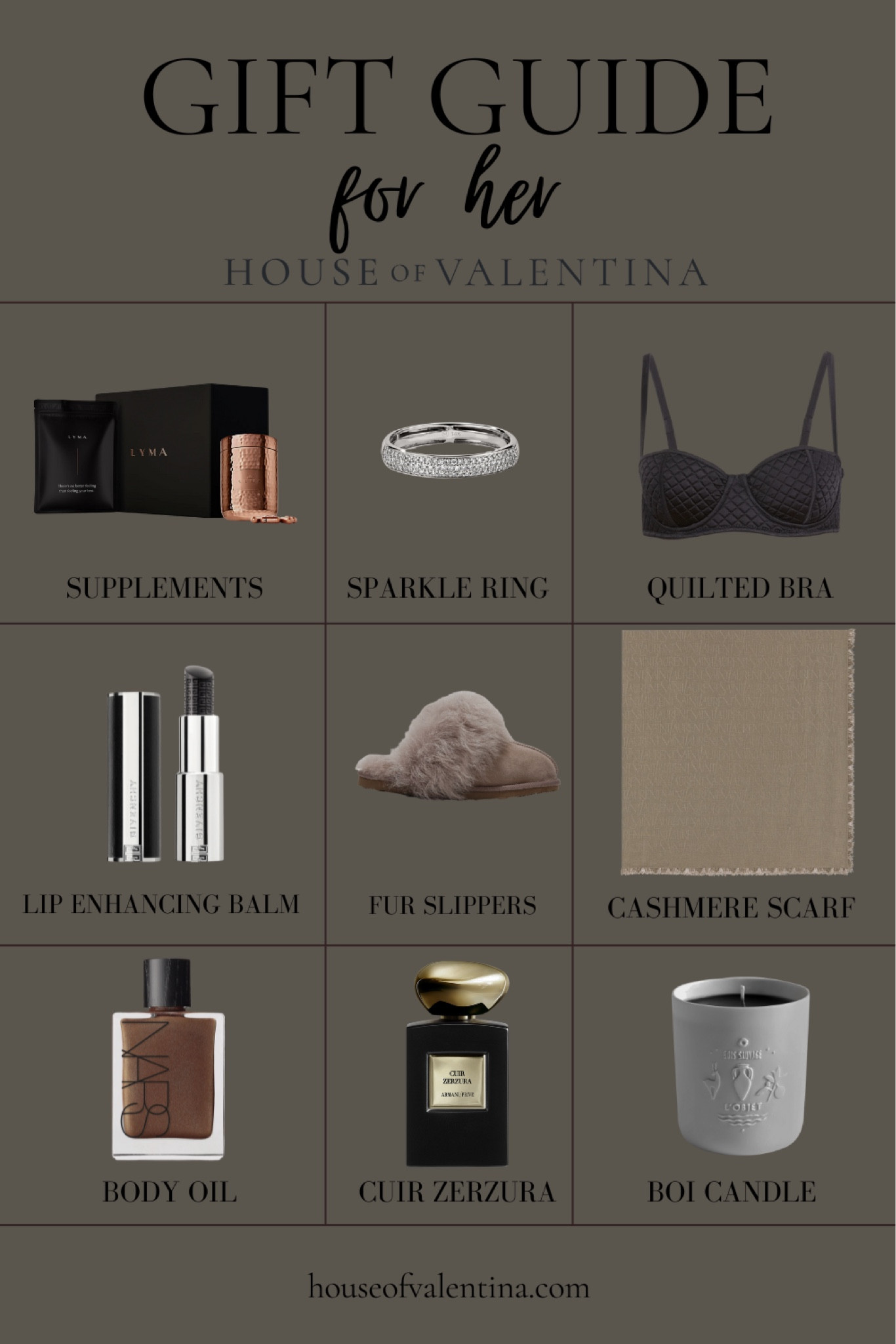 Gift guide for her! Our favorite unique, luxury items perfect for gift giving!

House of Valentina, luxury gifts, unique gifts


#LTKGiftGuide #LTKSeasonal #LTKStyleTip