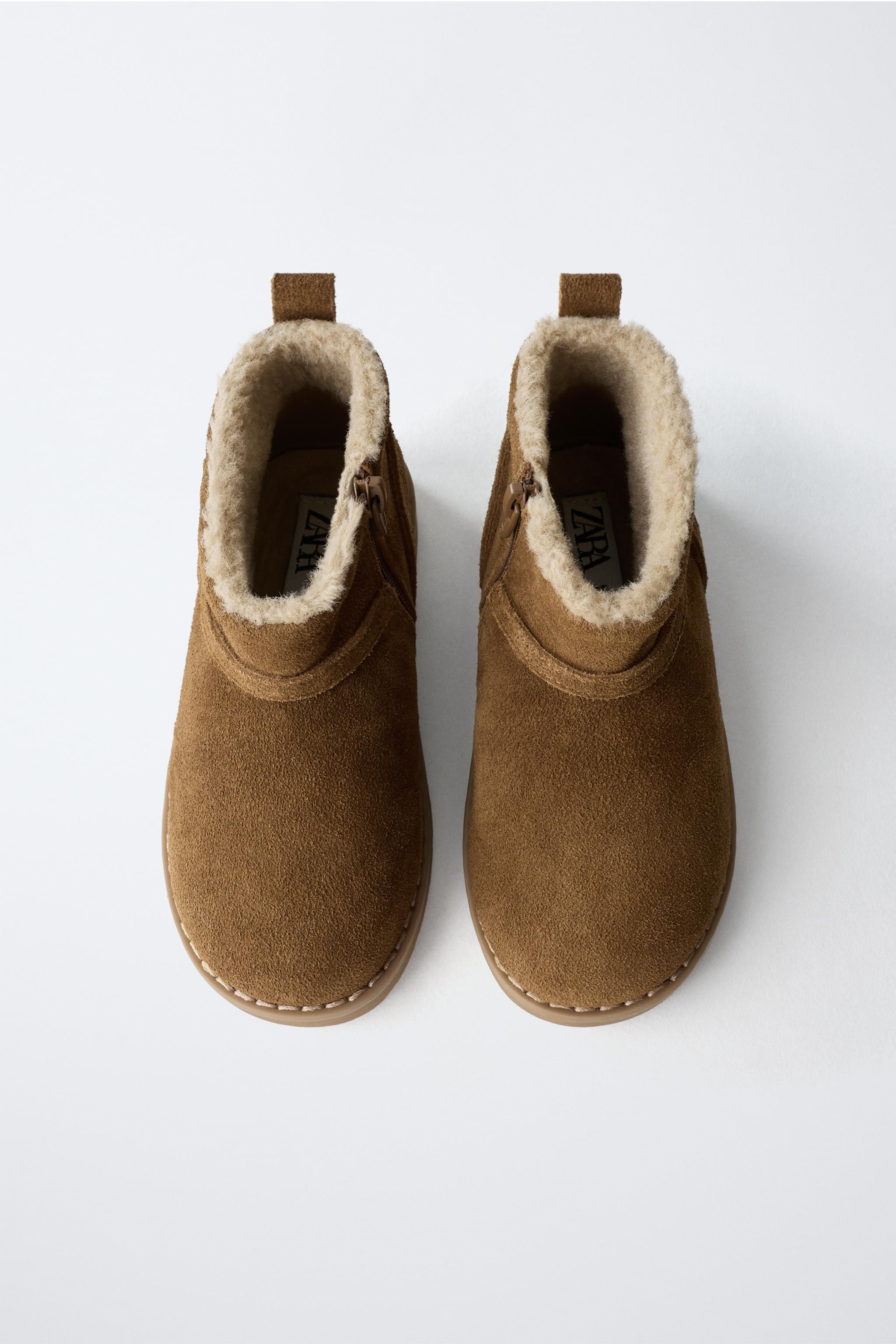 LINED LEATHER BOOTS | Zara US