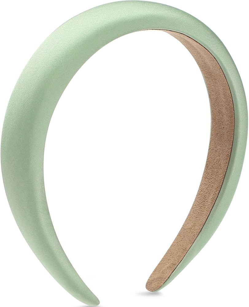 WantGor Padded Headband for Women, Wide Sponge HeadBands Plain Solid Hair Band Hoops Vintage Yoga... | Amazon (US)