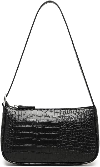 Small Purse for Women, Adjustable Shoulder Bags Crocodile Pattern Clutch Purse with Zipper Closur... | Amazon (US)