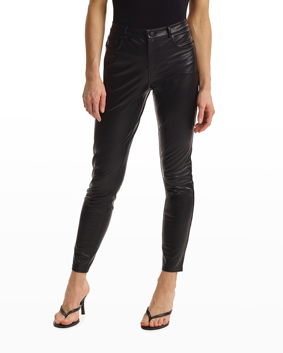 Skinny Faux-Leather Pants | Neiman Marcus