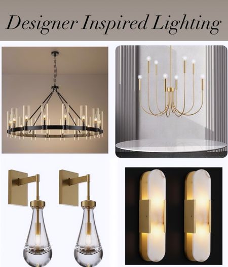 Designer inspired lighting, home decor, modern light fixture, chandelier, sconce 

#LTKSeasonal #LTKhome #LTKstyletip