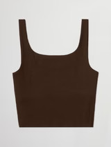 Ribbed Tank - Dark Oak | Carbon38
