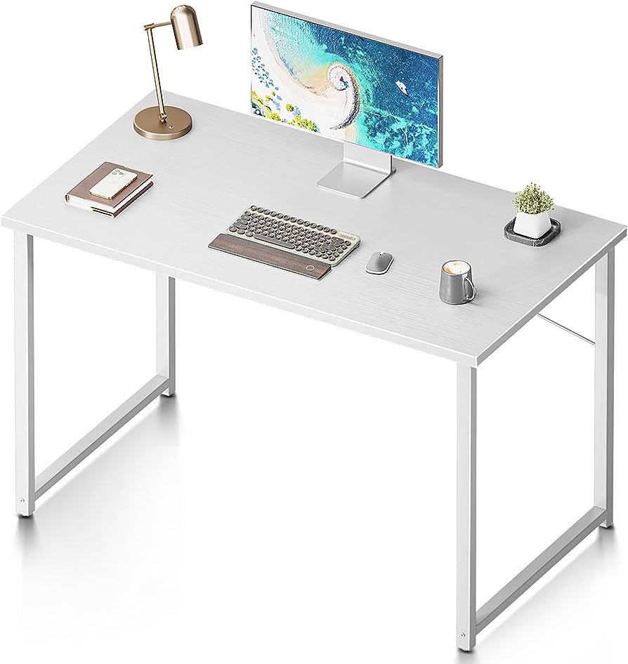 Coleshome 40 Inch Computer Desk, Modern Simple Style Desk for Home Office, Study Student Writing ... | Amazon (US)