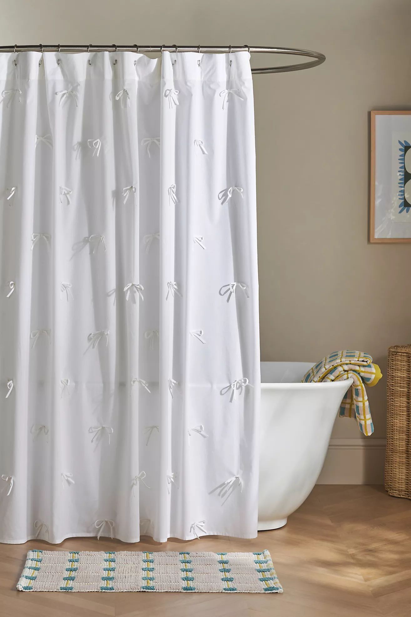 Bow Shower Curtain | Anthropologie (US)