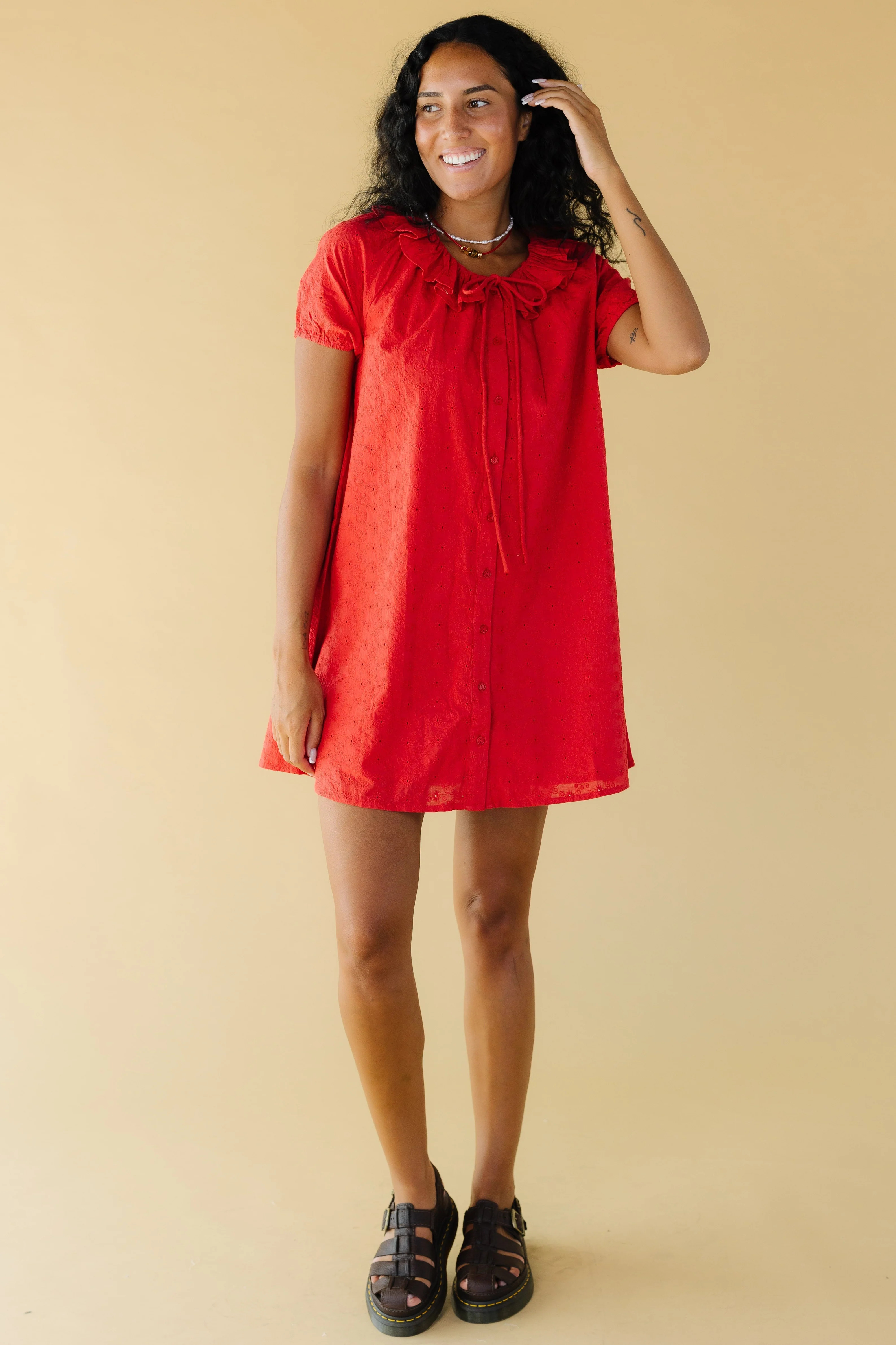Citrus Eyelet Bow Dress | Called To Surf