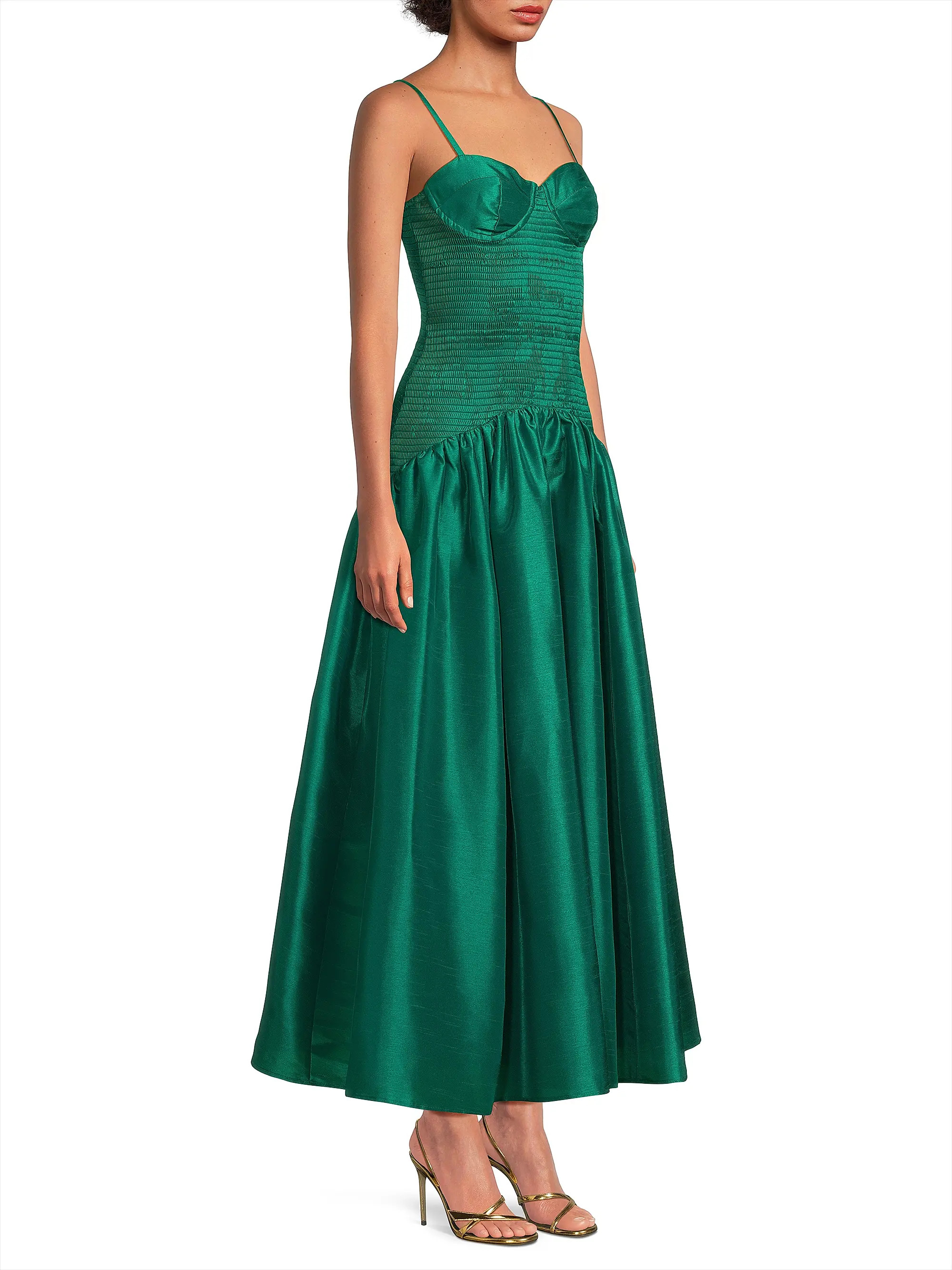 Lietta Shantung Fit & Flare Cocktail Dress | Saks Fifth Avenue