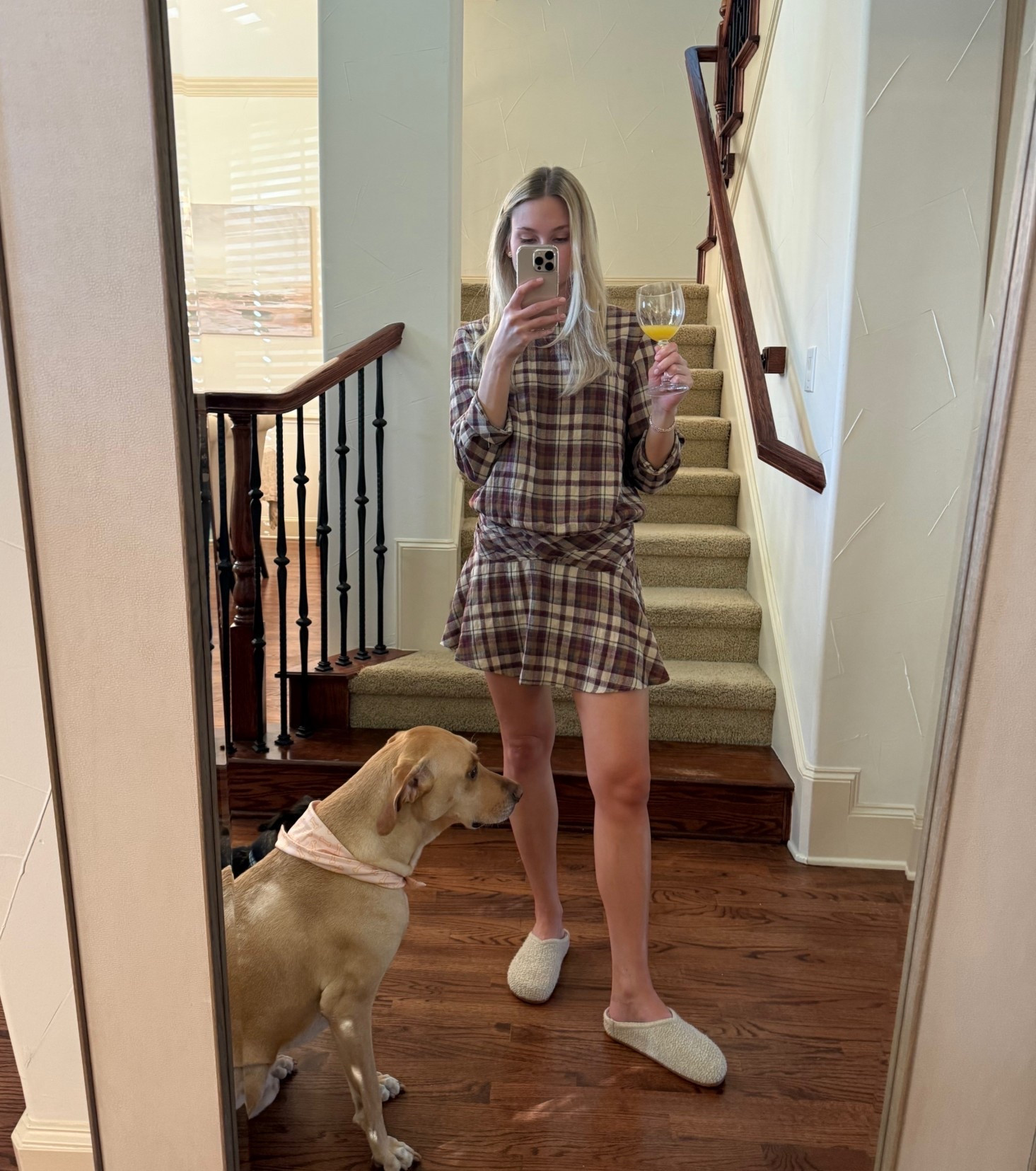 Holiday Plaid ✨🪞
Wearing a XS in dresss
