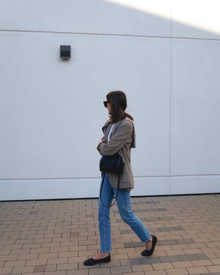 Classic blazer with jeans and black ballet flats. Bag is Polene

#LTKSpringSale #LTKSeasonal #LTKshoecrush