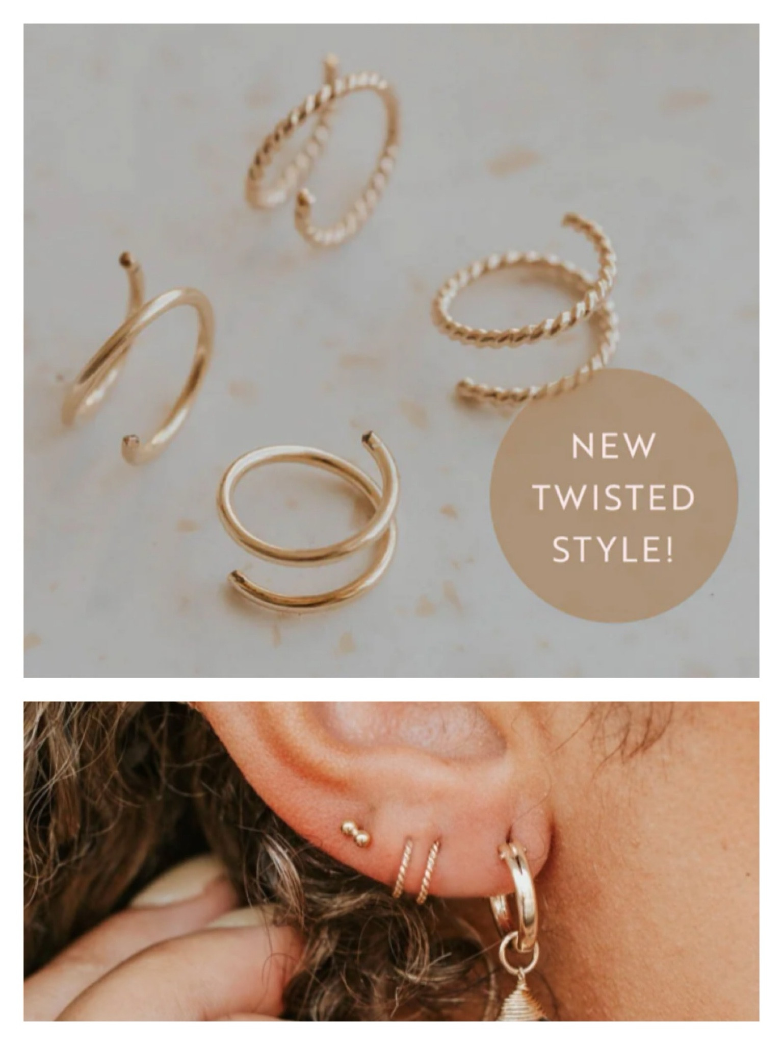 Loving the new style! These earrings make it look like you have two piercings  

#LTKFindsUnder50 #LTKOver40