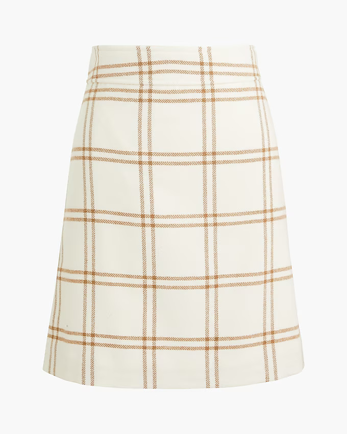 Wool-blend A-line mini skirt | J.Crew Factory